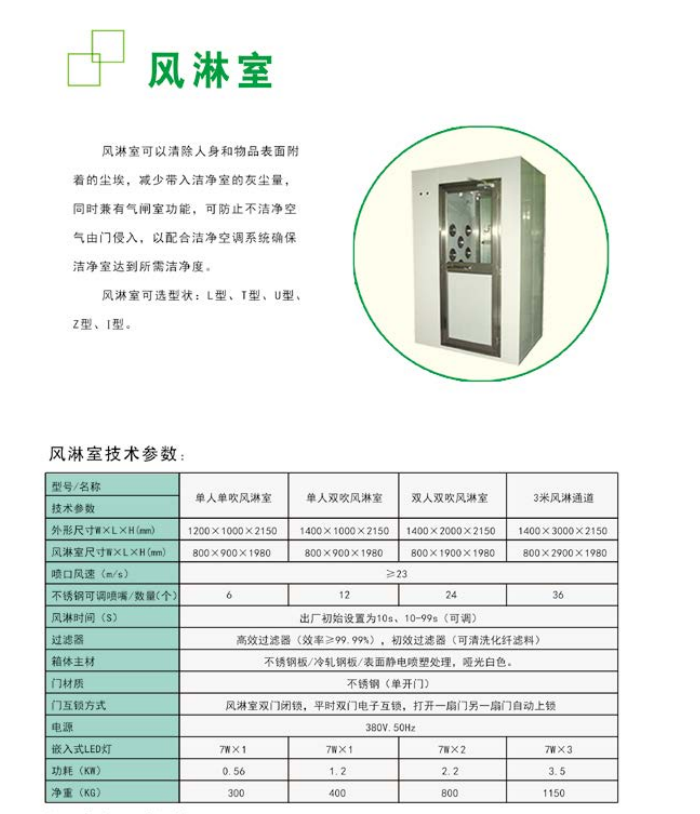 紫科净化除尘系统风淋室货淋室系列