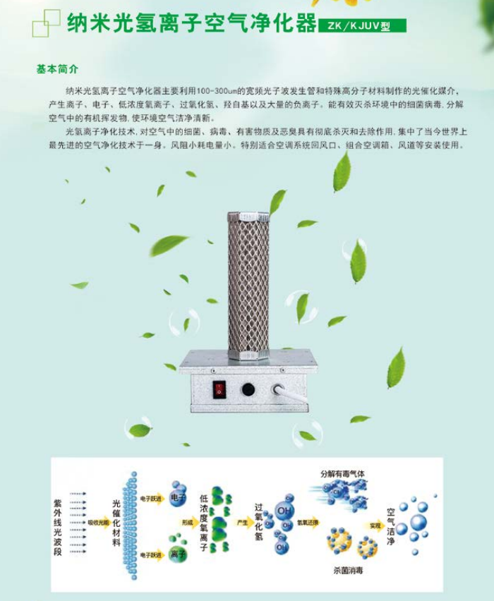 紫科净化除尘系统电子除尘光氢杀菌系列